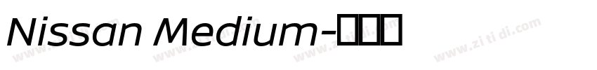Nissan Medium字体转换
